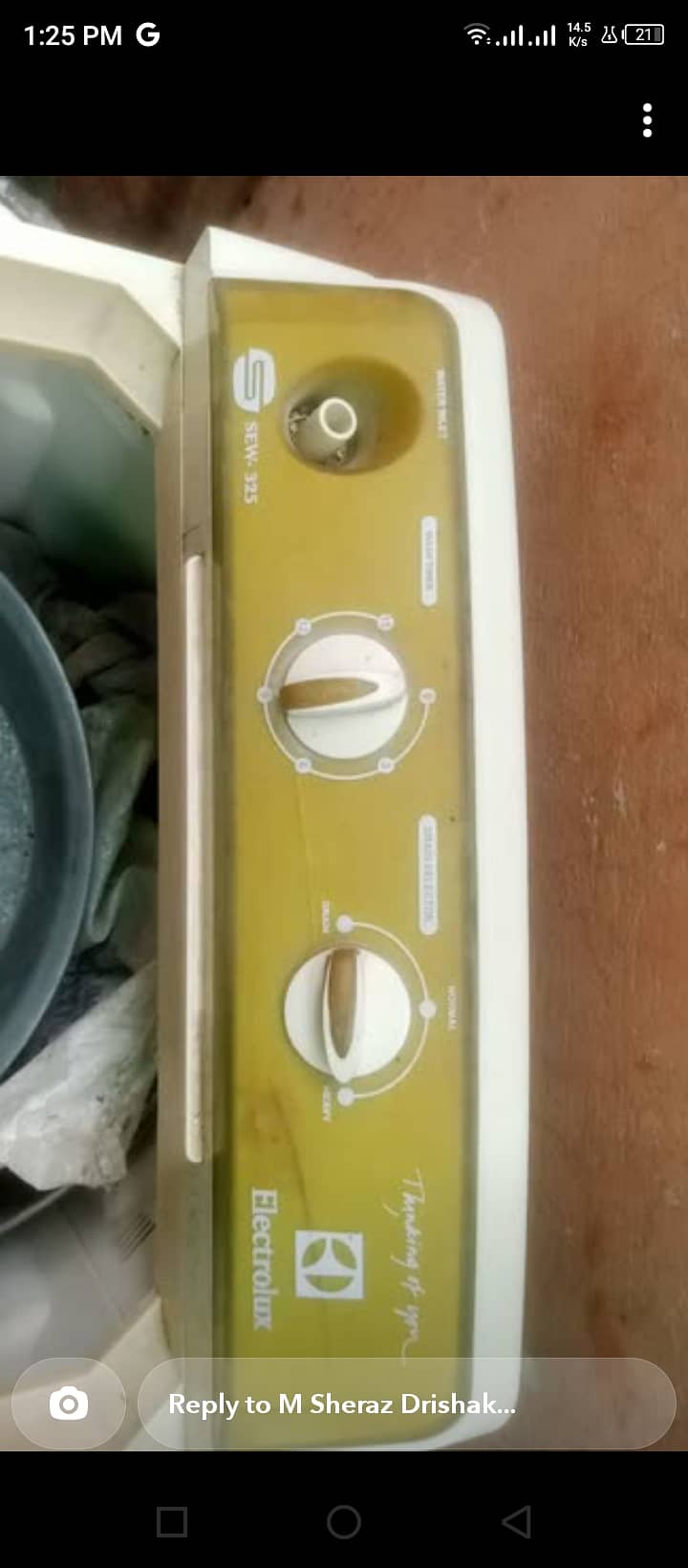 Electrolux sew 325 washing machine 2