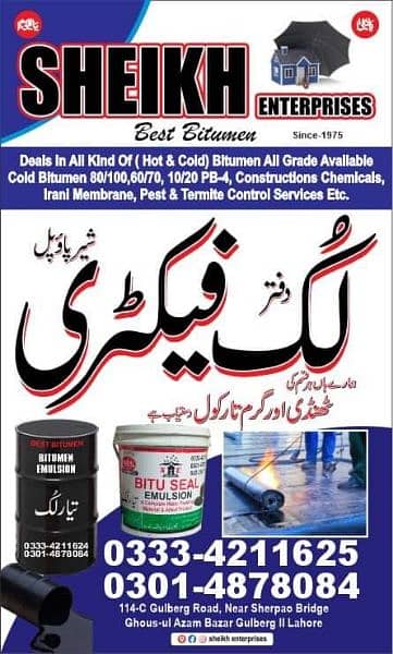 Bitumen waterproofing materials 2