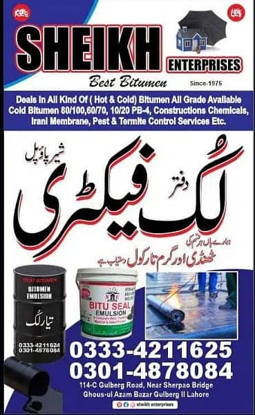 Bitumen waterproofing materials 4