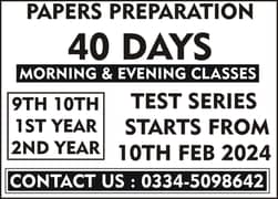 Pakistan Academy Morning & Evening CLASSES