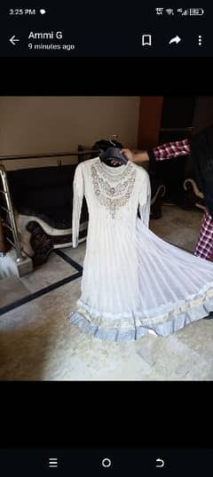 fancy frock with trouser and dupatta 0