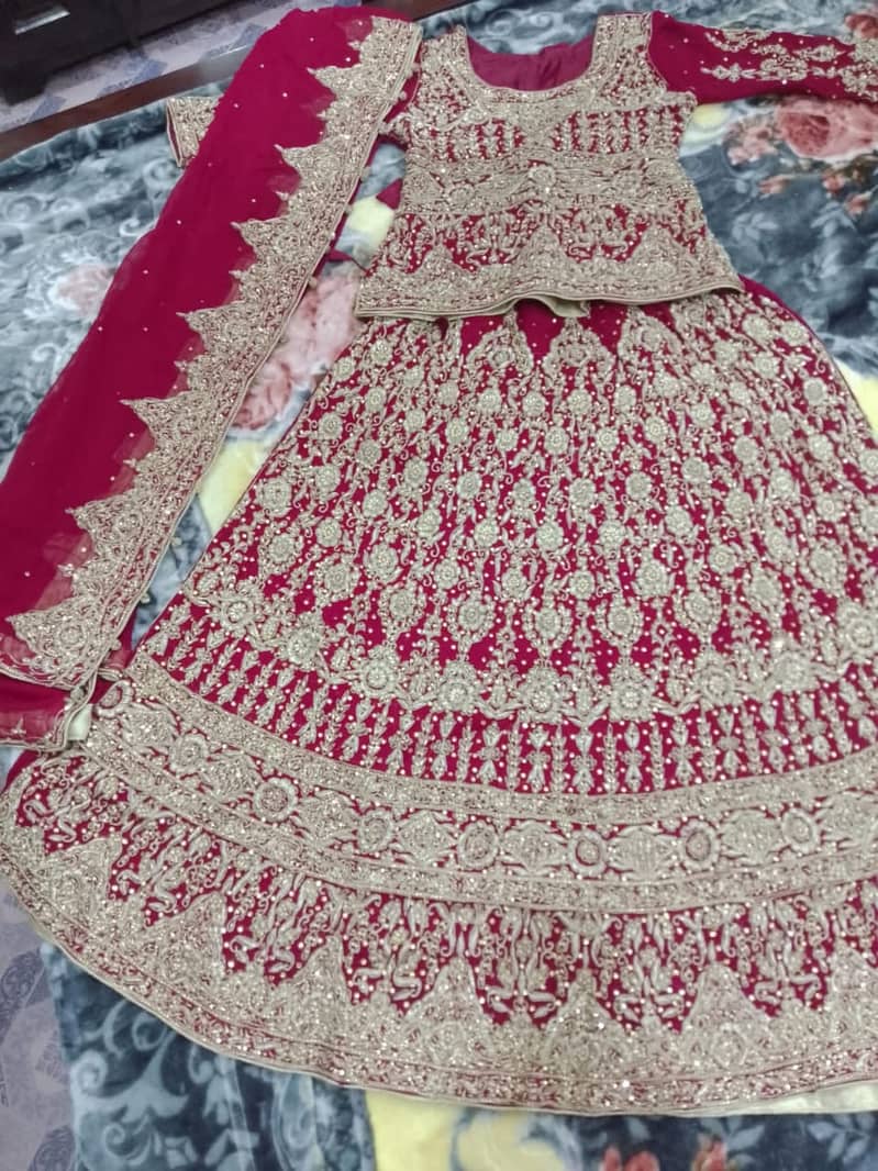 Lehnga | Bridal Lehnga | Reddish Mehroon Lehnga 7