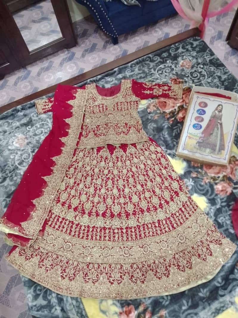 Lehnga | Bridal Lehnga | Reddish Mehroon Lehnga 8