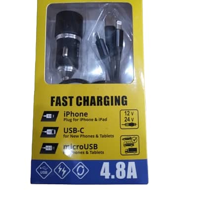 Mobile charger usb type-c ios 12 v 1