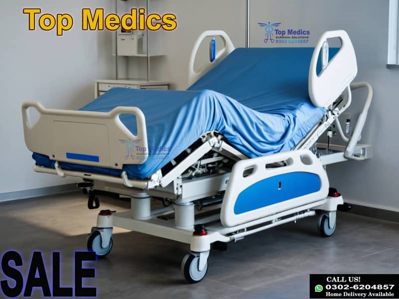 ICU Bed Hospital Bed For Rent Medical Bed Electric Bed 4