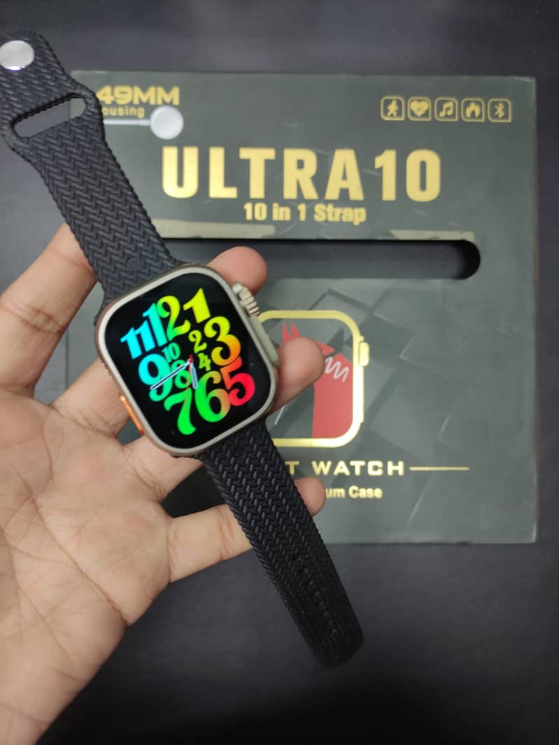 Ultra 10 10in1 Smartwatch with 10 Straps Bluetooth Calling Smartwatch 6