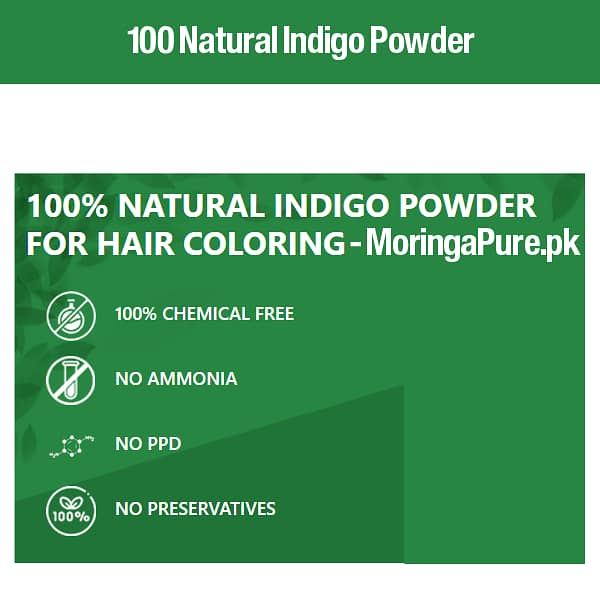 Indigo Powder Pakistan Organic Hair Dye Original 6