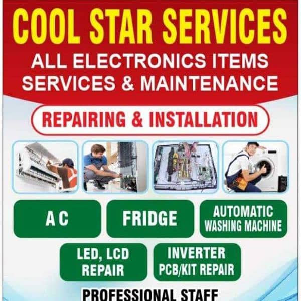 AC service/ inverter Ac kit repair/Ac fitting/coil repair & gas charge 1
