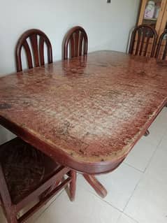 dining table with with 6 chairs for sale