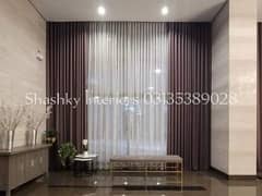 Double pipe Curtains (Velvet+Chiffon) curtains