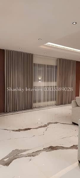 Double pipe Curtains (Velvet+Chiffon) curtains 2