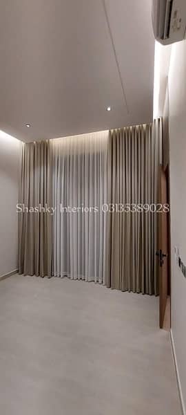 Double pipe Curtains (Velvet+Chiffon) curtains 3