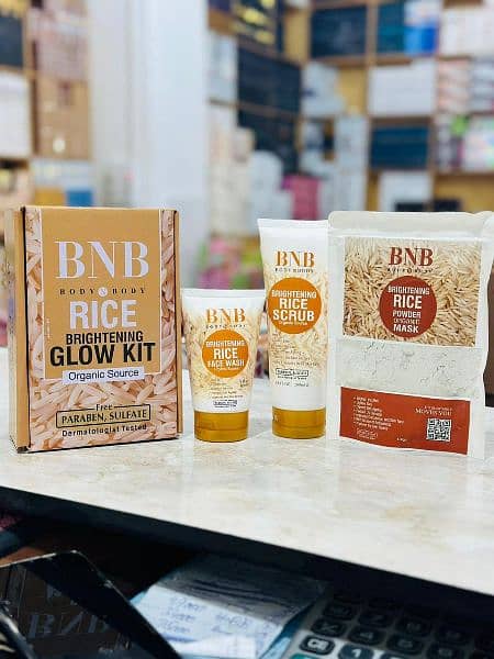 BNB Rice glowing kit pack of 3 3