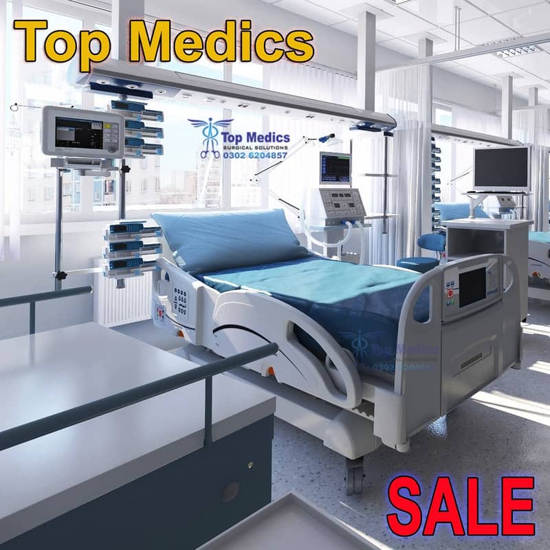 Electric Adjustable Medical Patient Bed Electric ICU Hospital Bed 6