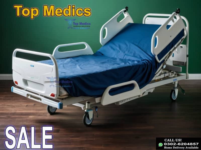 Electric Adjustable Medical Patient Bed Electric ICU Hospital Bed 9
