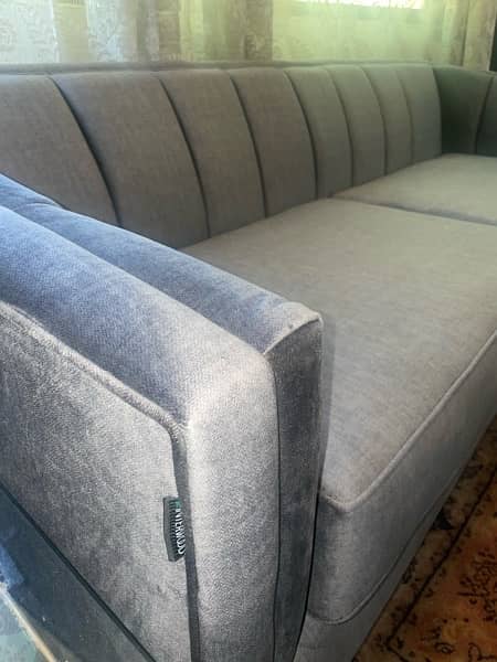 interwood mid grey sofa 3 seater 4