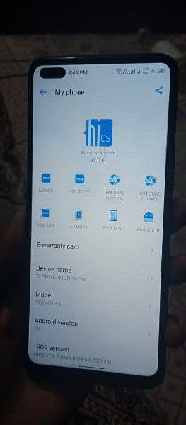 tecno camon 16 pro 6/128 AI featured. camon 16 pro 11