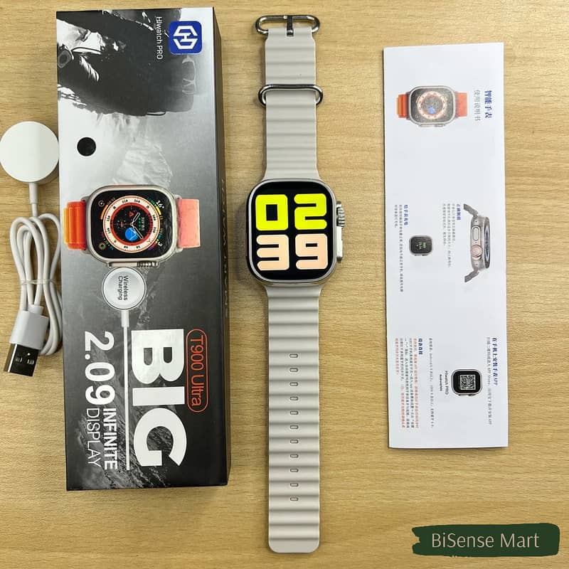 Free Extra Strap with T900 Ultra 2 Smartwatch - BiSense Mart 3