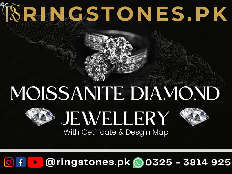 Best Gift Your Love Ones Original Moissanite Diamond Ring 1