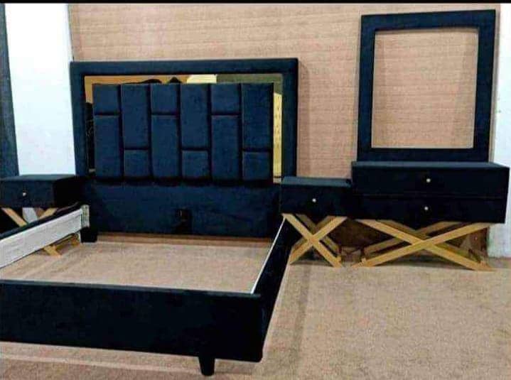 Bed set Complet Side tables + Dressing / Brass bed/ bed / king bed / 12