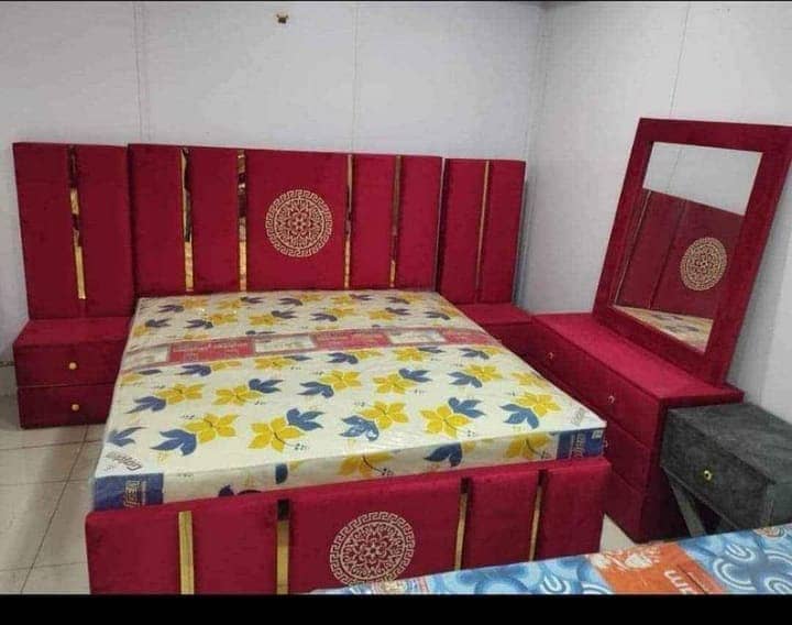 Bed set Complet Side tables + Dressing / Brass bed/ bed / king bed / 4