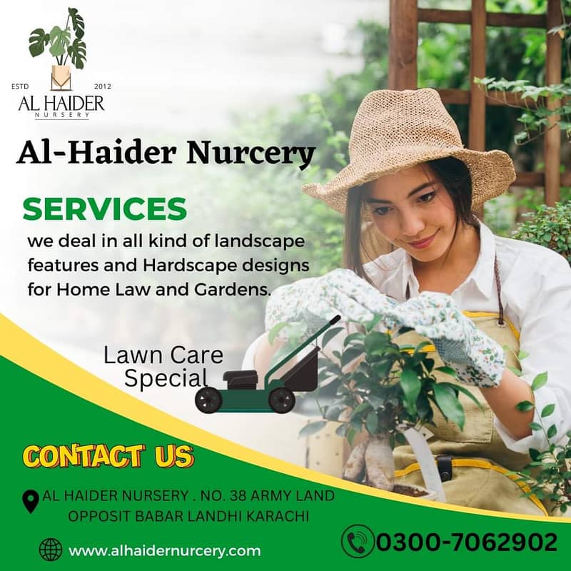 Al-Haider Nursery and Indoor plansts Fancy  Garden Decoration 0