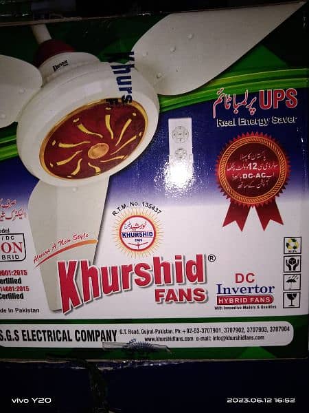 Khursheed Fan AC DC Inverter In Stock new remote 2