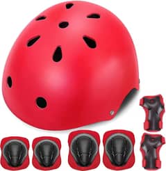 Helmet Kids Outdoor Sports Protective Gear Set and Helmet