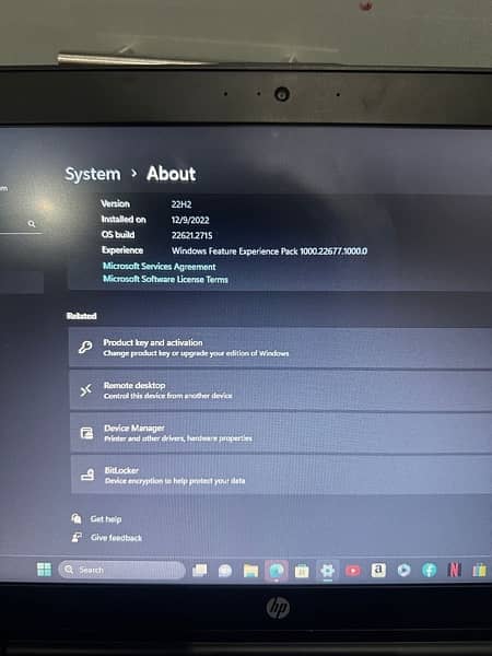 hp core i5 8th gen and good condition 1