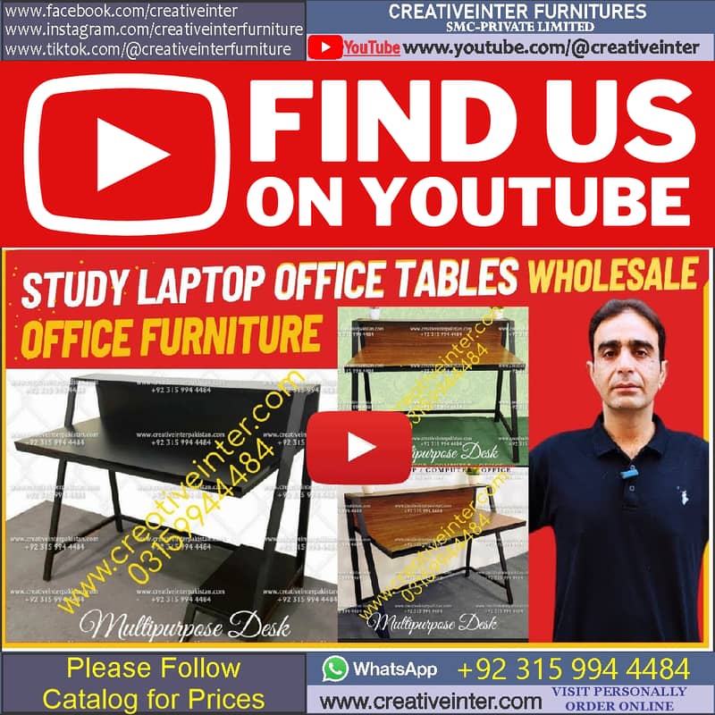Office table staff laptop computer chair sofa working desk workstation 6