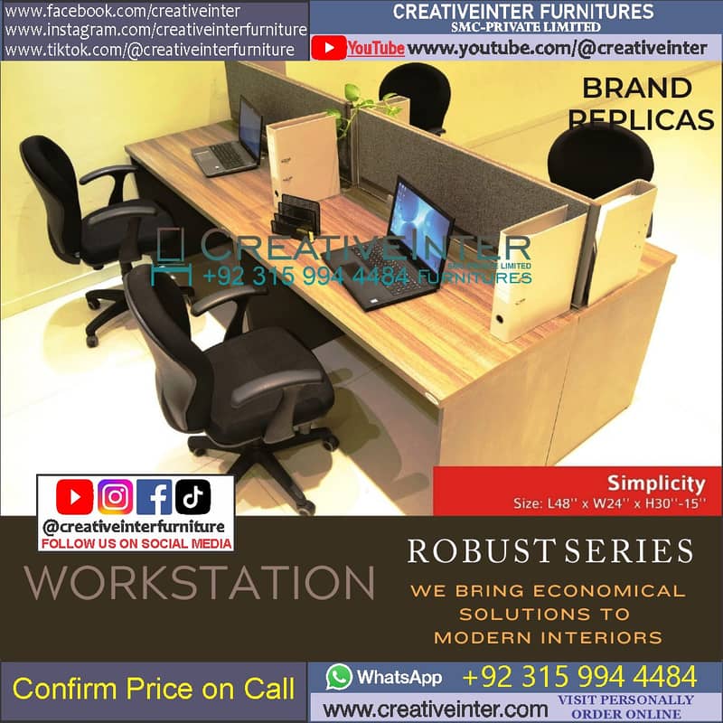 Office Workstation table Executive Chair Conference Reception Desk 3