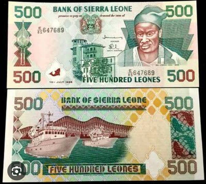 Sierra leone rare banknote 1992 0