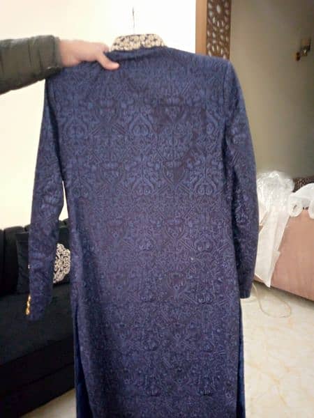 sherwani with matching qulla and khussa 5