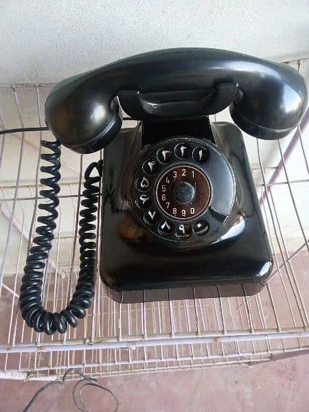 Black German made antique Telephone Set 1956 2