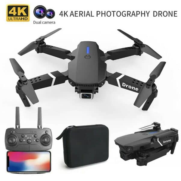 Professional Drone E88 Drone 4k Hd Camera 0
