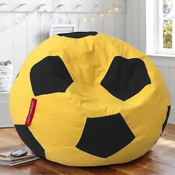 Fabric Football Bean Bag _Luxury Room Comfy Furniture _ Kid Bean Bags 2