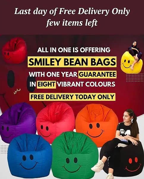 Smiley Bean Bags |Bean Bags Furniture | Bean Bags Chairs |Bean Sofa 1