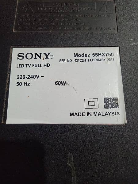 Sony '55 Inch'   LED 1080p Full HD 1