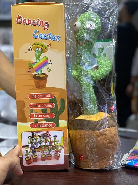 New) Wireless Dancing Cactus Toys, Talking Toys with USB 1