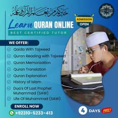 Learn Quran reading online with Tajweed