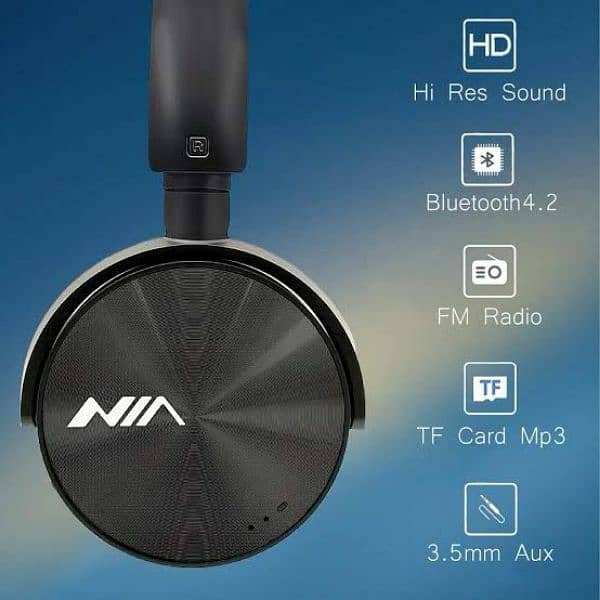 NIA Q6 Wireless Bluetooth Headphones 3