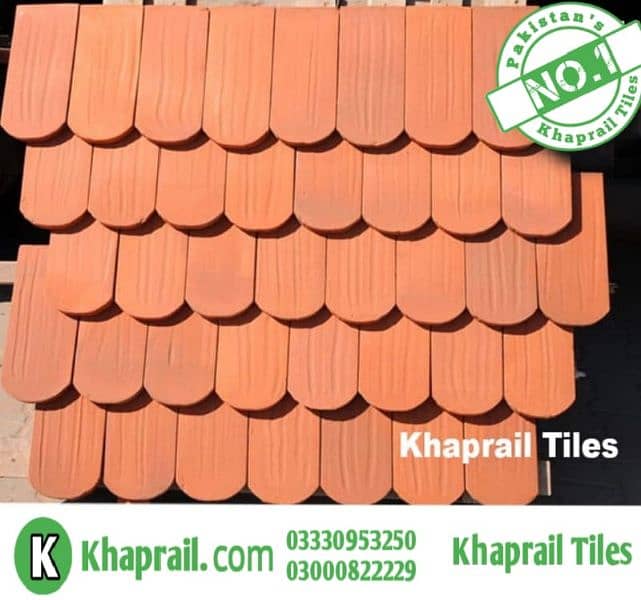 Clay Khaprail roof tiles Islamabad, Gutka, floor tiles 8