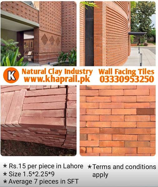 Clay Khaprail roof tiles Islamabad, Gutka, floor tiles 11