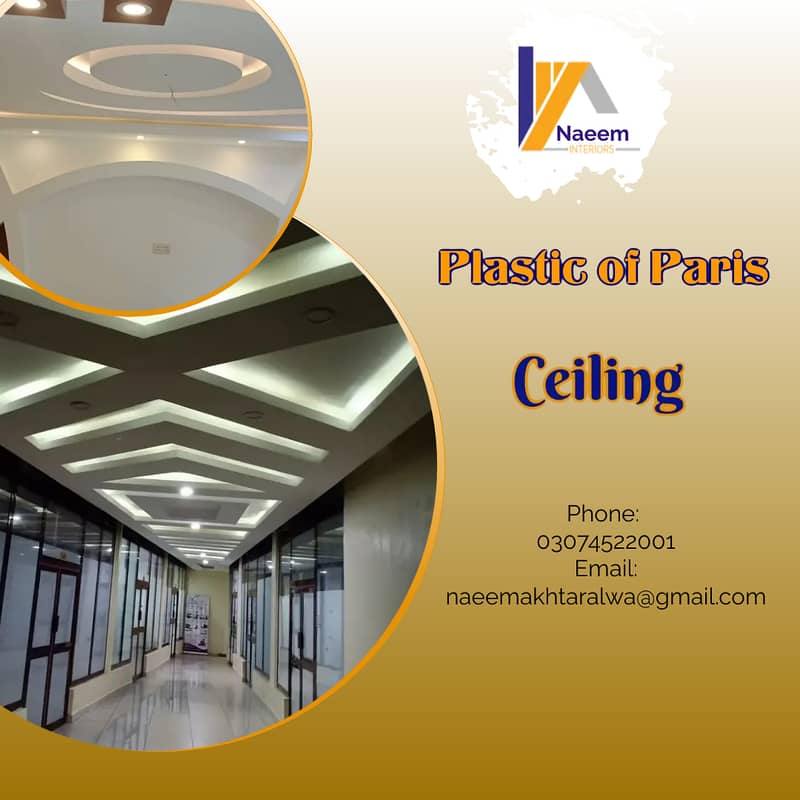 false ceiling / Fourchlling /Plastir of paris ceiling/ Gypsum False 0