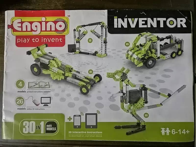 Came from abroad - Engino Inventor blocks 30 in 1 motorized set 100% 3
