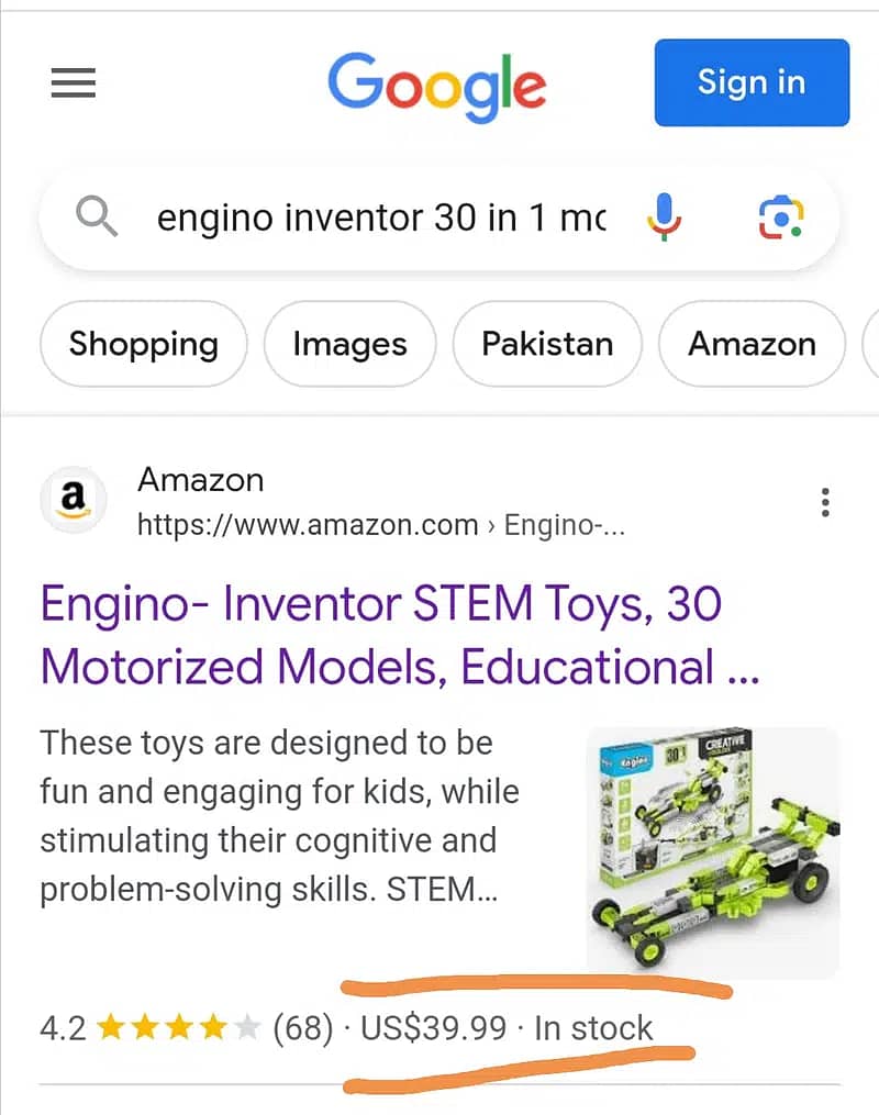 Came from abroad - Engino Inventor blocks 30 in 1 motorized set 100% 5