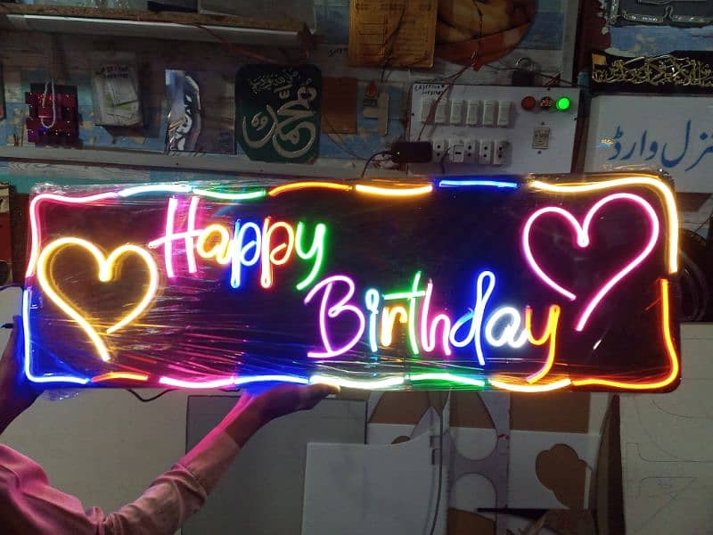 neon sign Size 18"X8 1