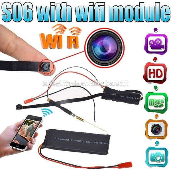 IP Wireless Camera WIFI 1080p With Battery S06 0