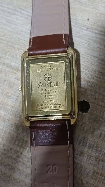 SWISTAR analog watch original old is gold 6