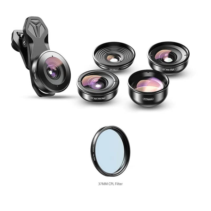 Mobile 5 in 1 Lens Kit Macro/Telephto/Wide/Super Wide/Fisheye 2